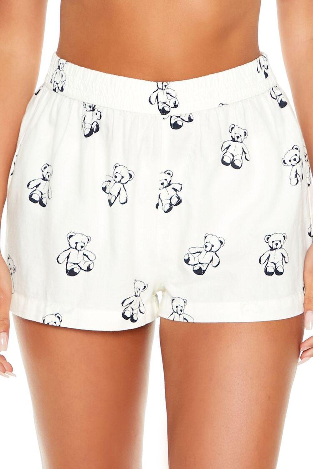 Teddy Bear Print Pajama Shorts | Forever 21 Product Image