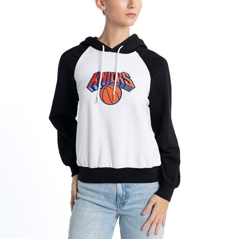 Womens Lusso New York Knicks Marlowe Tri-Blend Raglan Pullover Hoodie Product Image