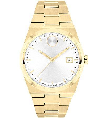 Movado Bold Womens Quest Quartz Analog Gold Tone Stainless Steel Bracelet Watch Product Image