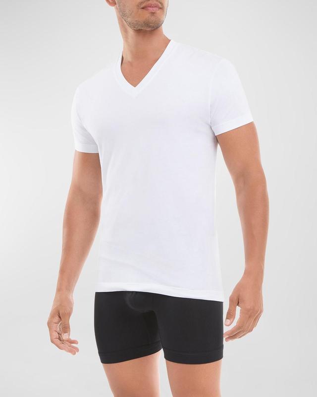 Mens Pima Luxe Slim Fit V-Neck T-Shirt Product Image