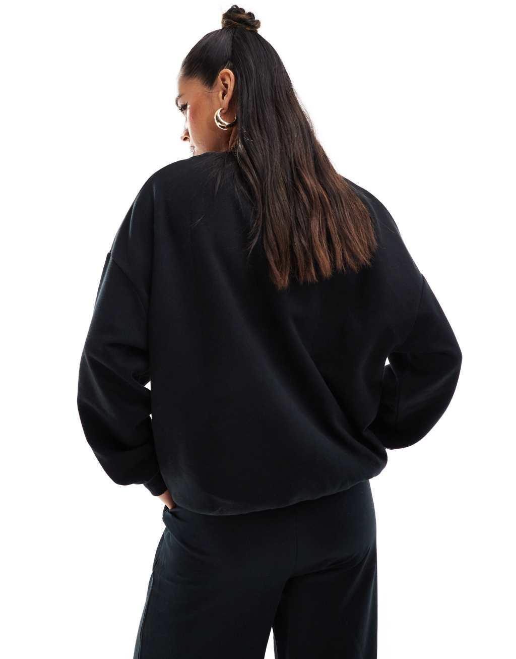 ASOS DESIGN ultimate oversized sweatshirt in black Product Image