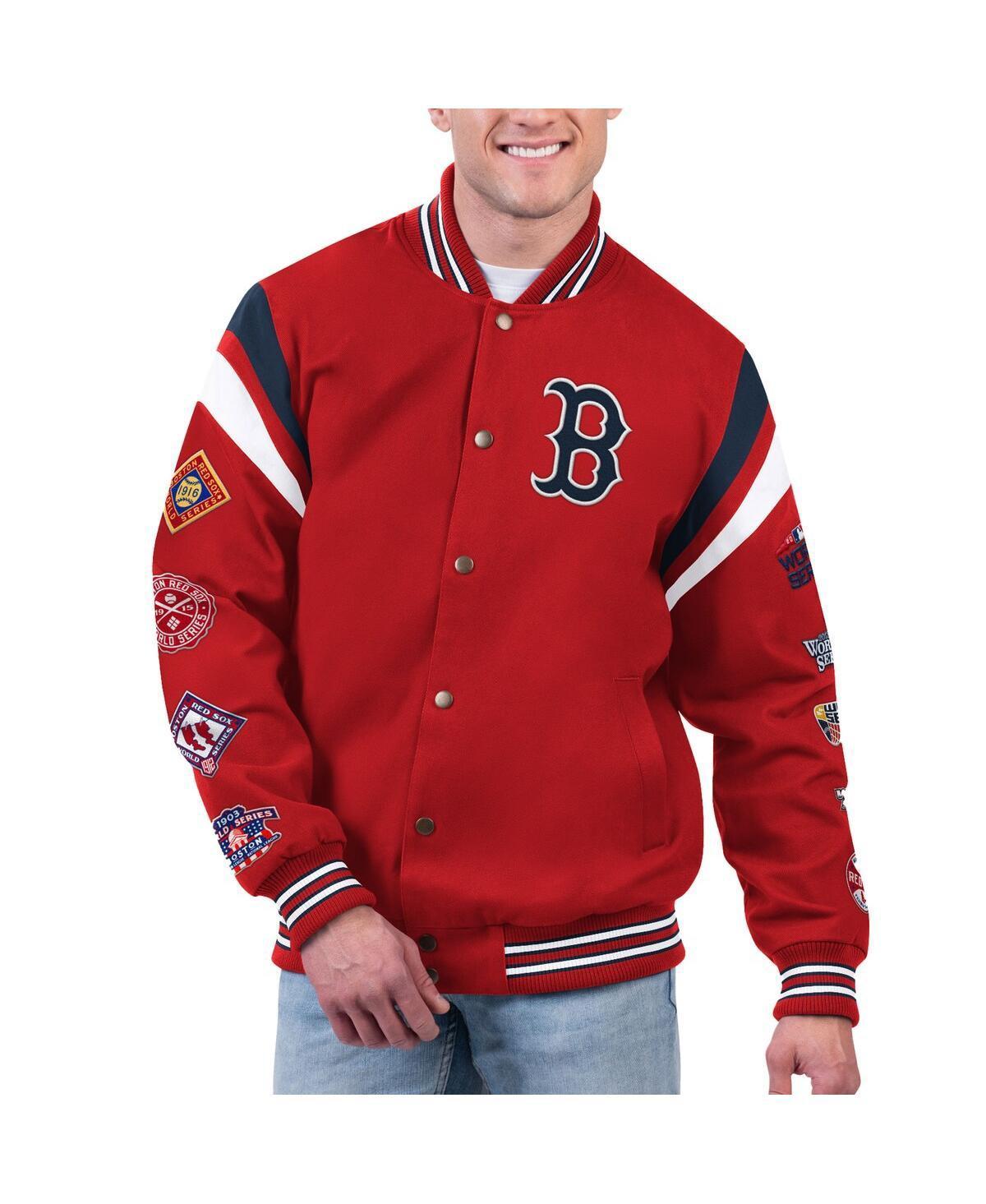 Mens G-III Sports by Carl Banks Boston Sox Quick Full-Snap Varsity Jacket Product Image