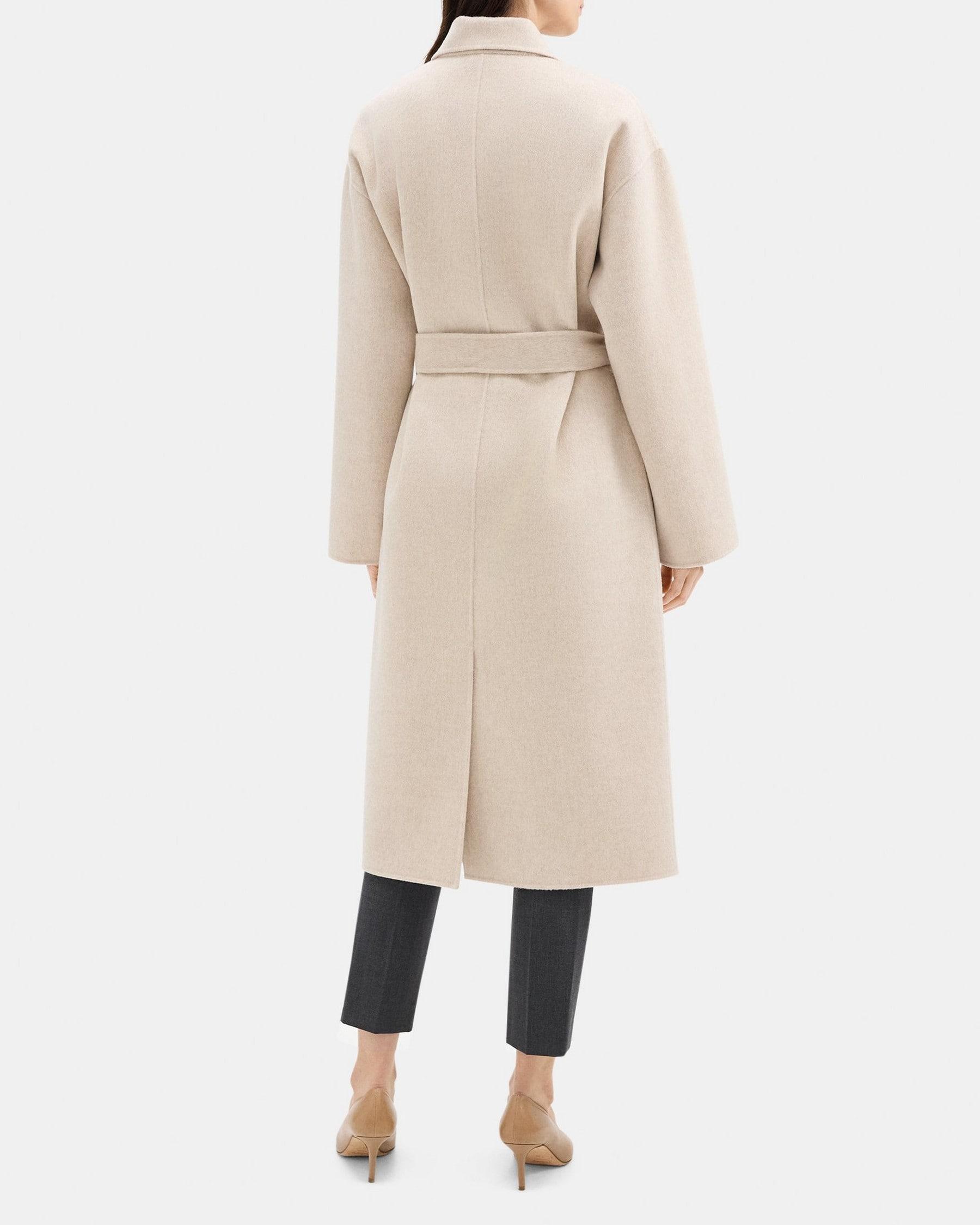 Robe Coat in Double-Face Wool-Cashmere Product Image