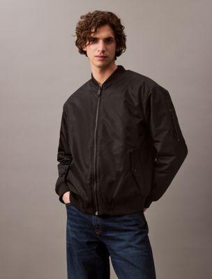 Nylon Padded Bomber Jacket Product Image