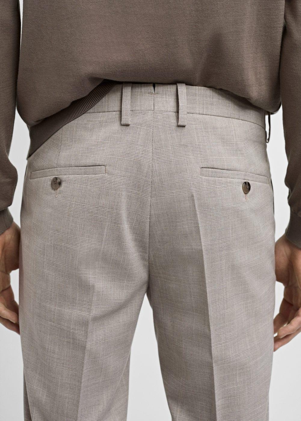 MANGO MAN - Stretch fabric super slim-fit suit pants light heather greyMen Product Image