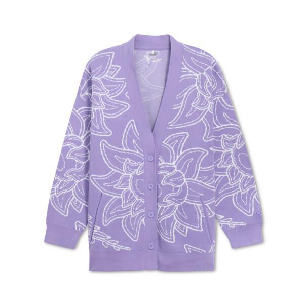 PUMA STEWIE x CITY OF LOVE Women's Cardigan in Lavender Alert/Aop Product Image