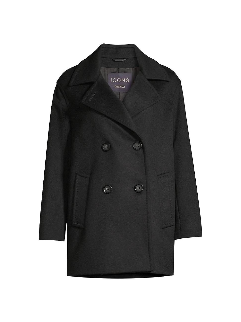 Womens Wool & Cashmere Peacoat Product Image