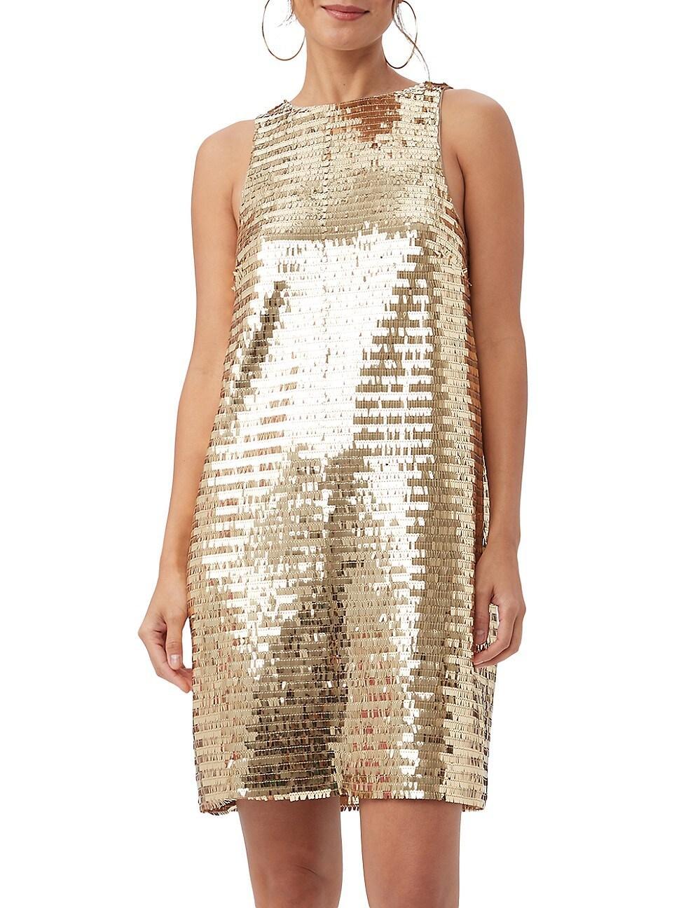 Womens Koa Sequin Shift Minidress Product Image