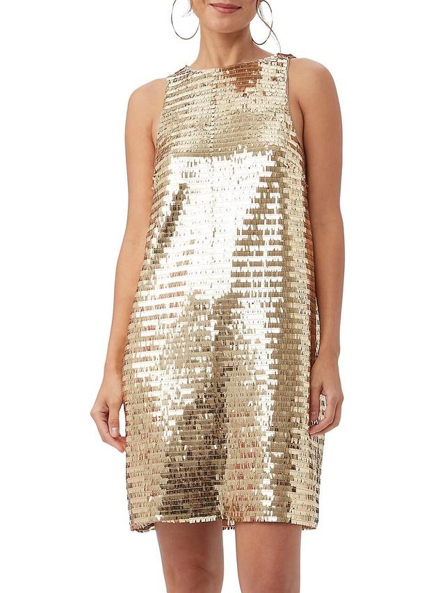 Womens Koa Sequin Shift Minidress Product Image