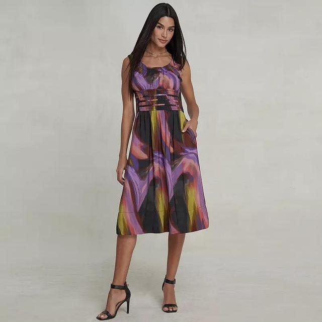 Womens Nicole Miller Midi Tank Top Dress Product Image