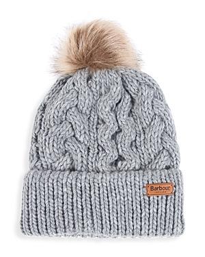 Barbour Penshaw Faux Fur Pompom Beanie Product Image