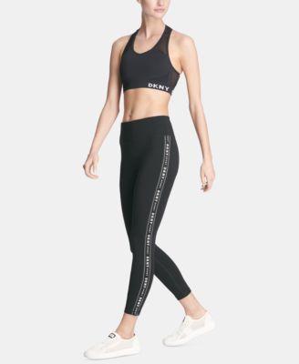 Dkny Sport Womens Side Logo 7/8 Length Leggings Black Product Image