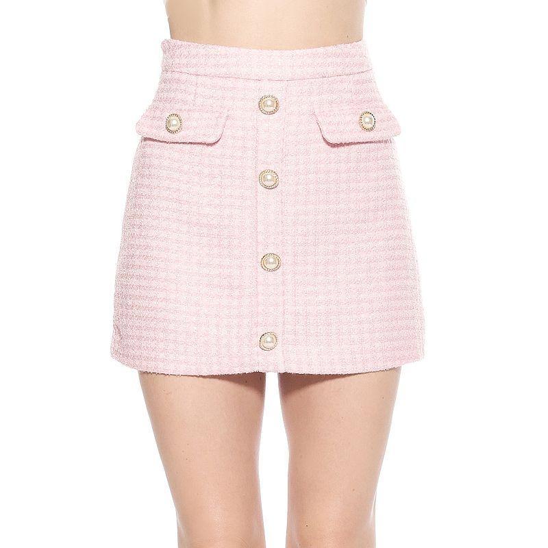 Womens ALEXIA ADMOR Wrenley Classic Tweed Mini Skirt Product Image