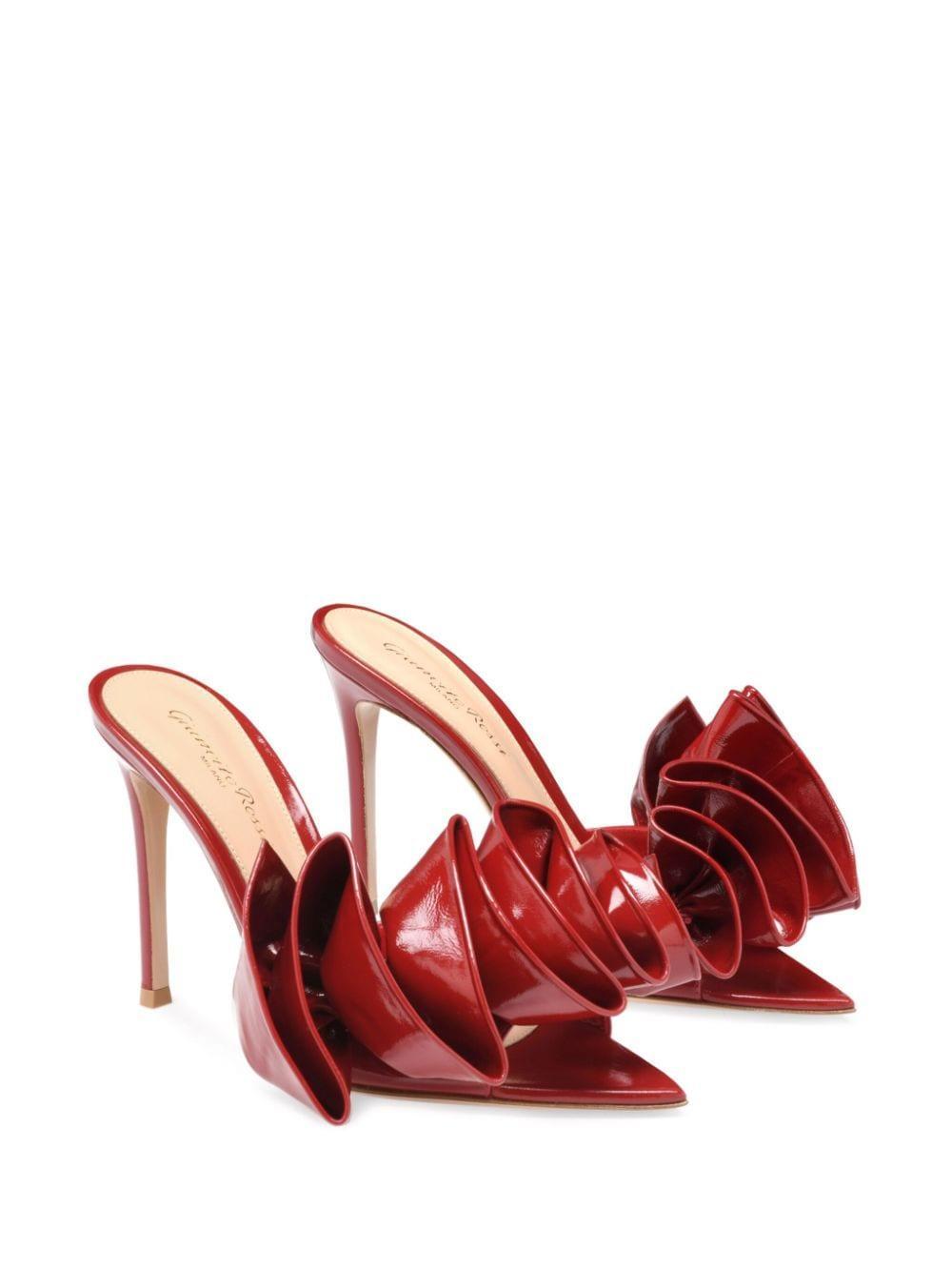 Gabrielle 105mm Mules In Red Product Image