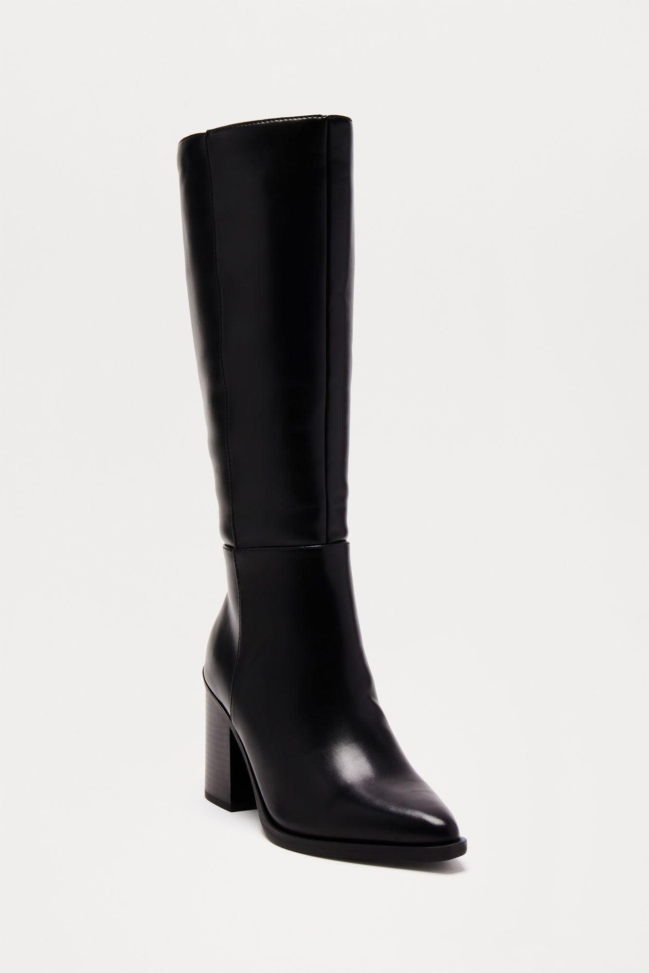 Preston Knee High Boots - Black Product Image