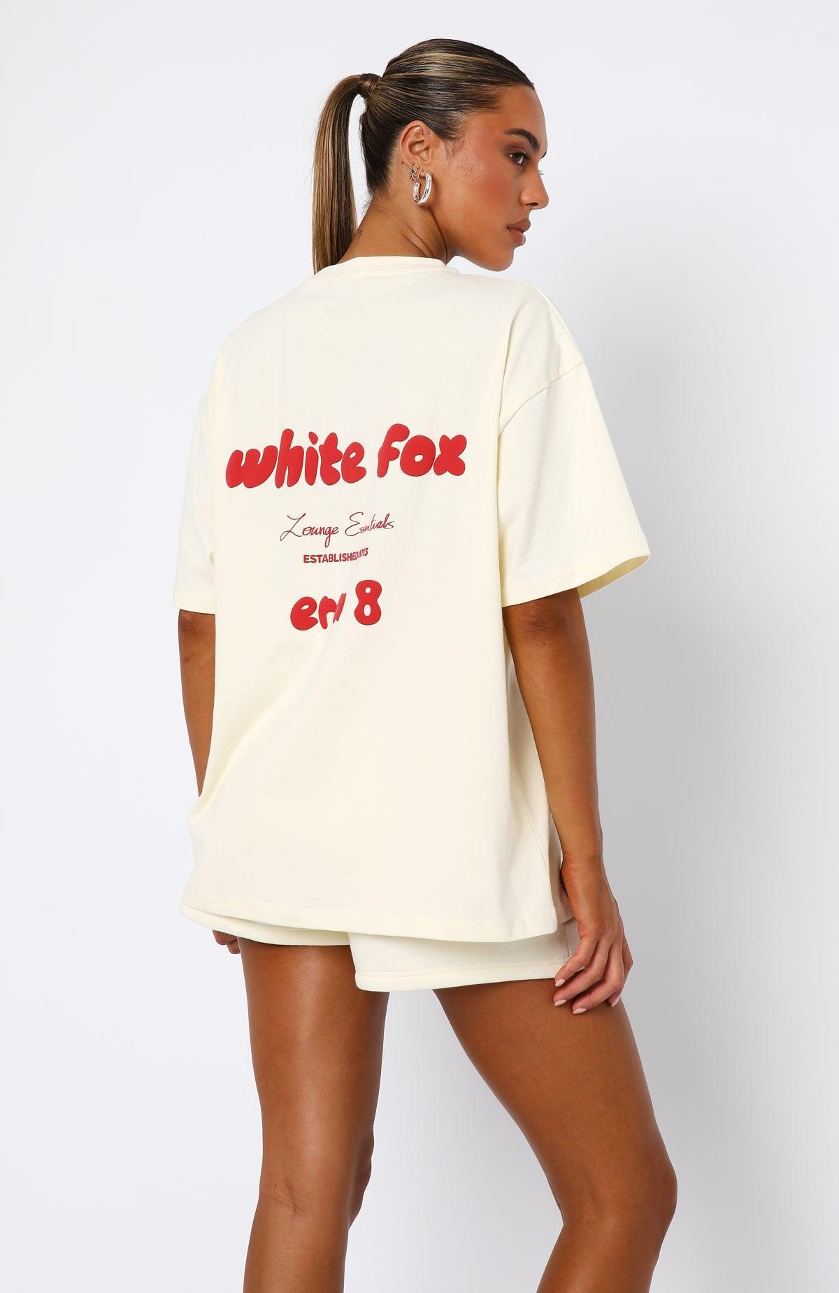 Era 8 Oversized Tee Cherry Cream Product Image