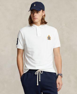 Mens Logo Patch Cotton Polo Shirt Product Image