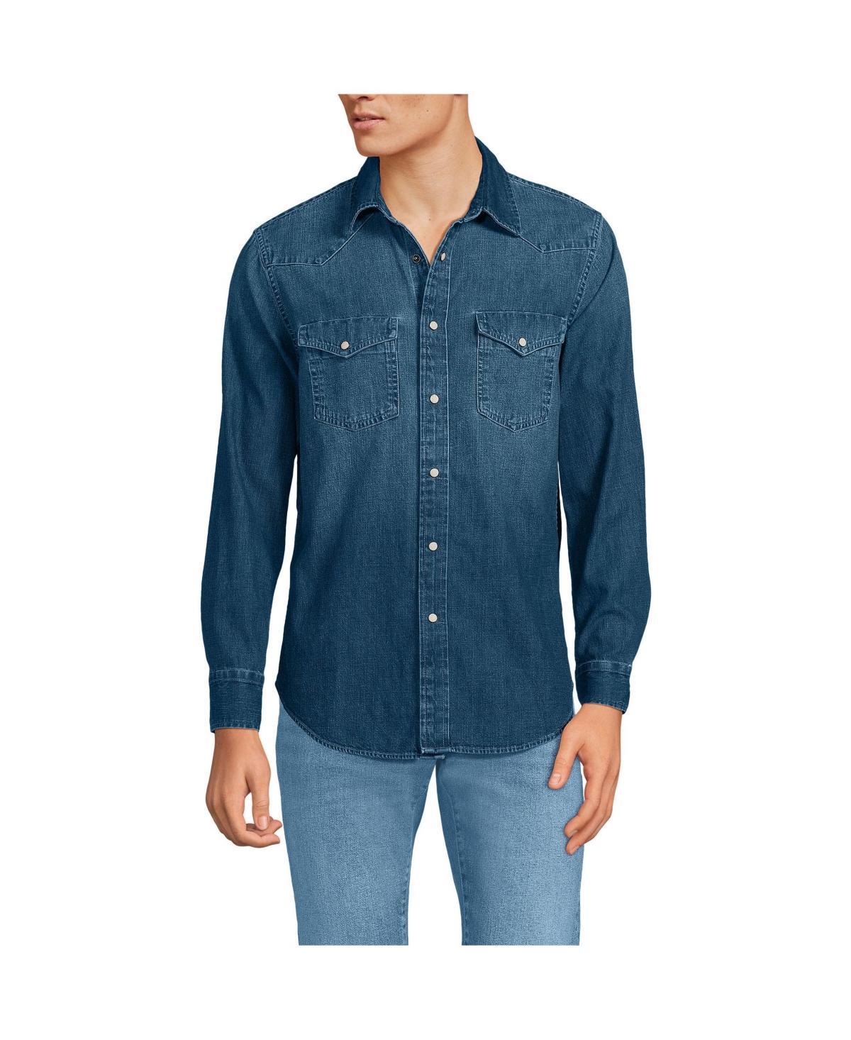 Lands End Mens Western Shirt Product Image