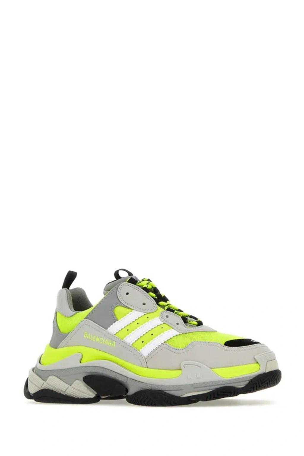 BALENCIAGA Multicolor Mesh And Synthetic Leather Triple S Sneaker In Multicoloured Product Image