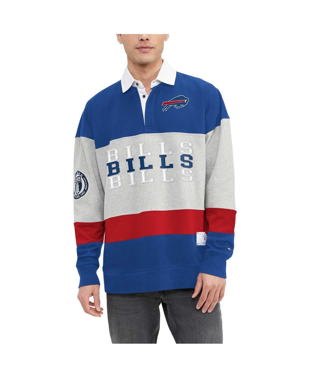 Mens Tommy Hilfiger Royal Buffalo Bills Connor Oversized Rugby Long Sleeve Polo Shirt Product Image