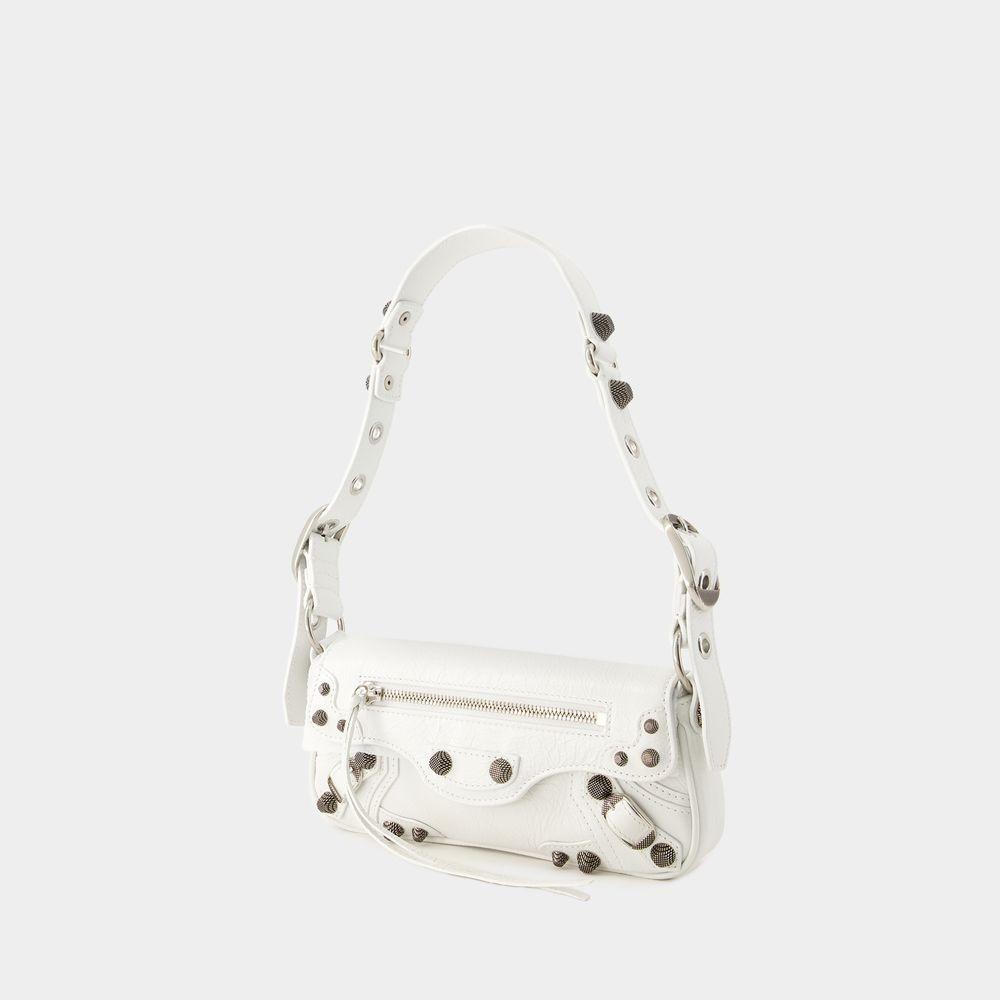 BALENCIAGA Le Cagole Sling Xs Shoulder Bag -  - Leather - Optic White Product Image