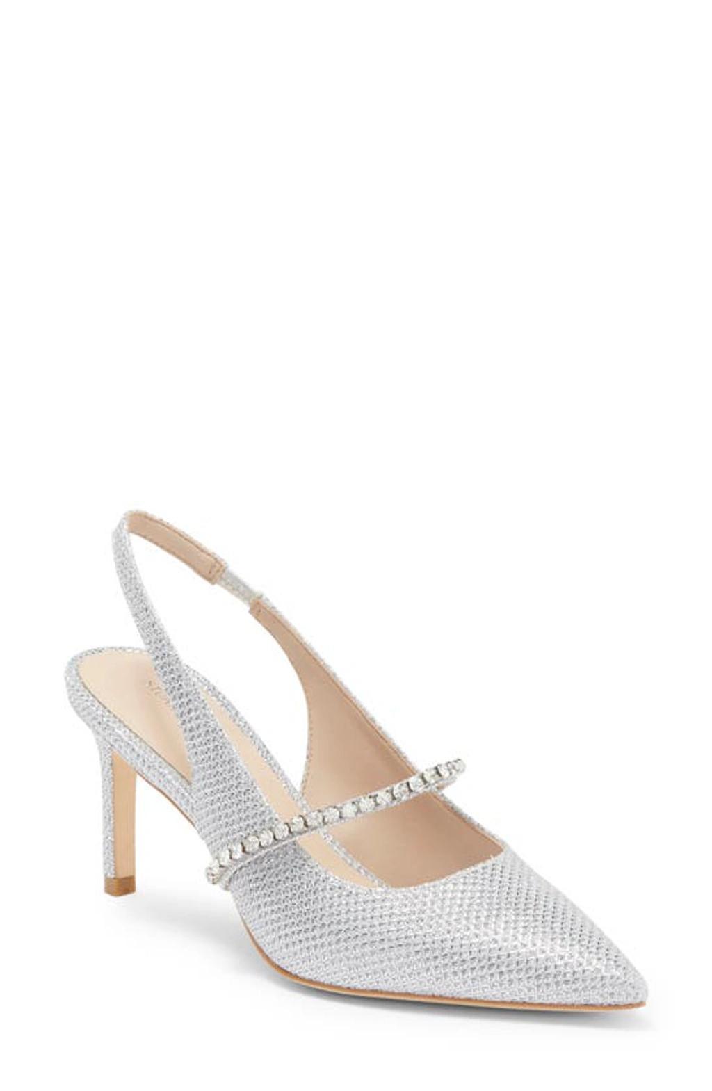 Crystalne 75 Slingback In Silver Product Image