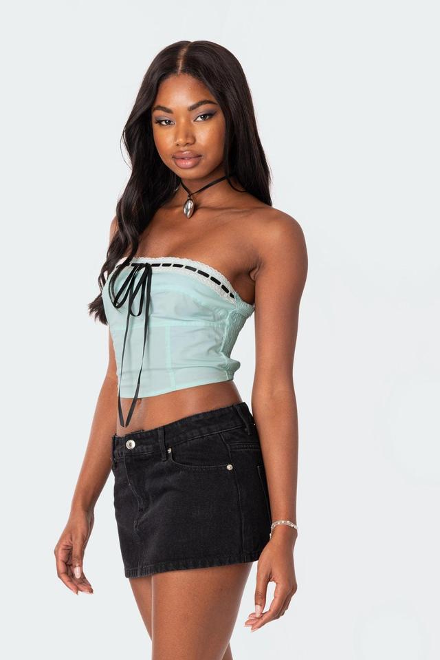 Poplin Bustier Top Product Image