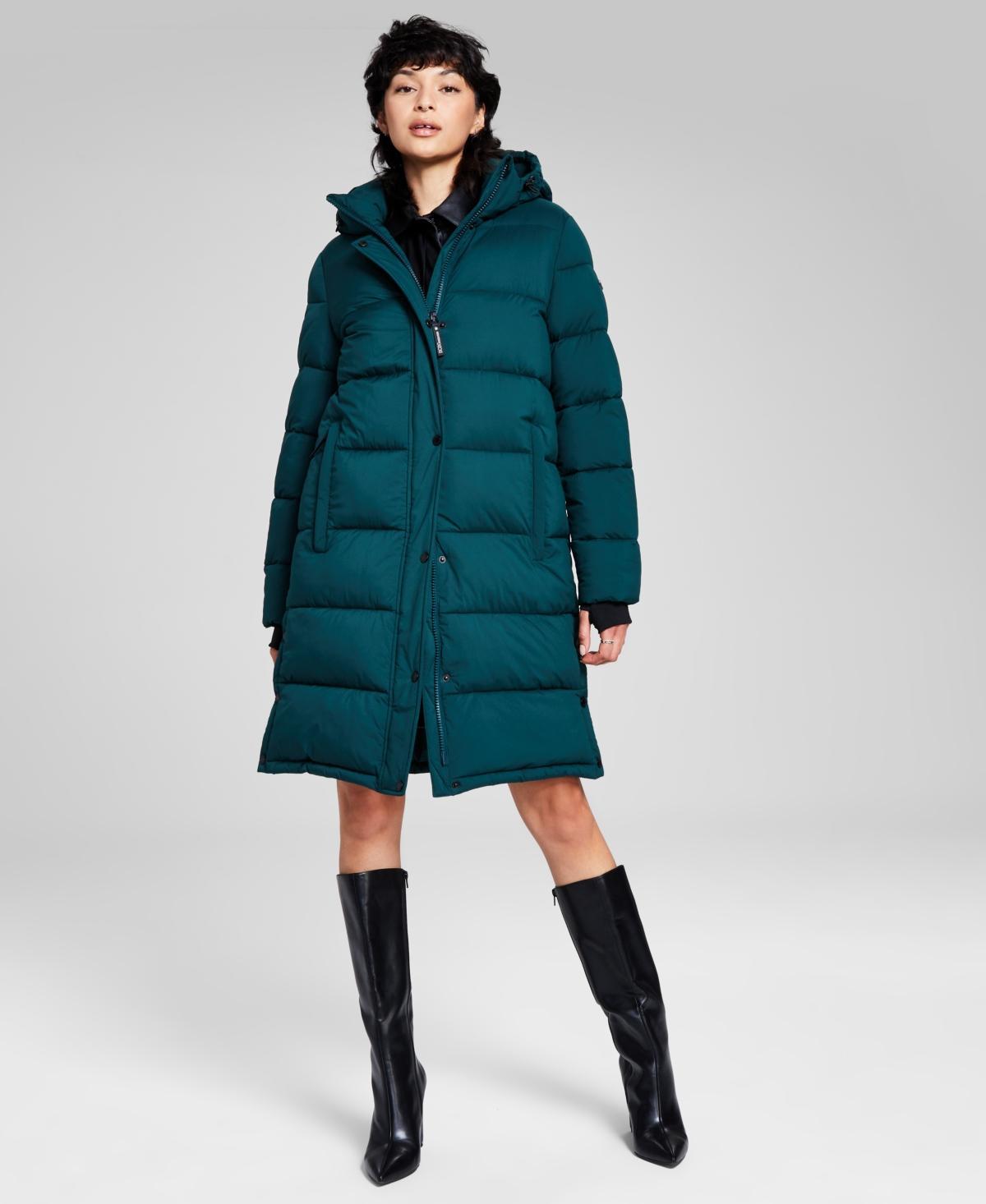 BCBGeneration Womens Hooded Puffer Coat, Created for Macys Product Image