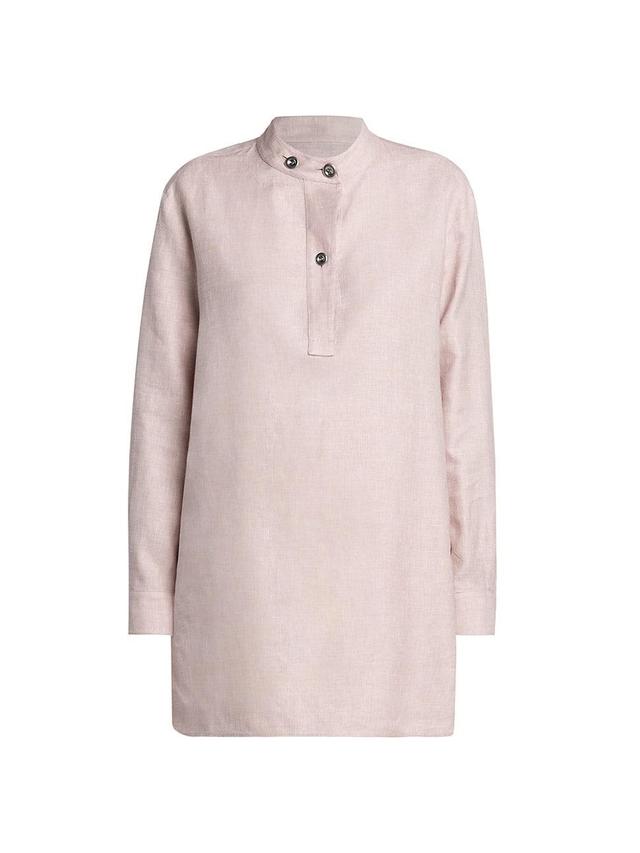 Womens Ruth Linen-Blend Long-Sleeve Shirt Product Image