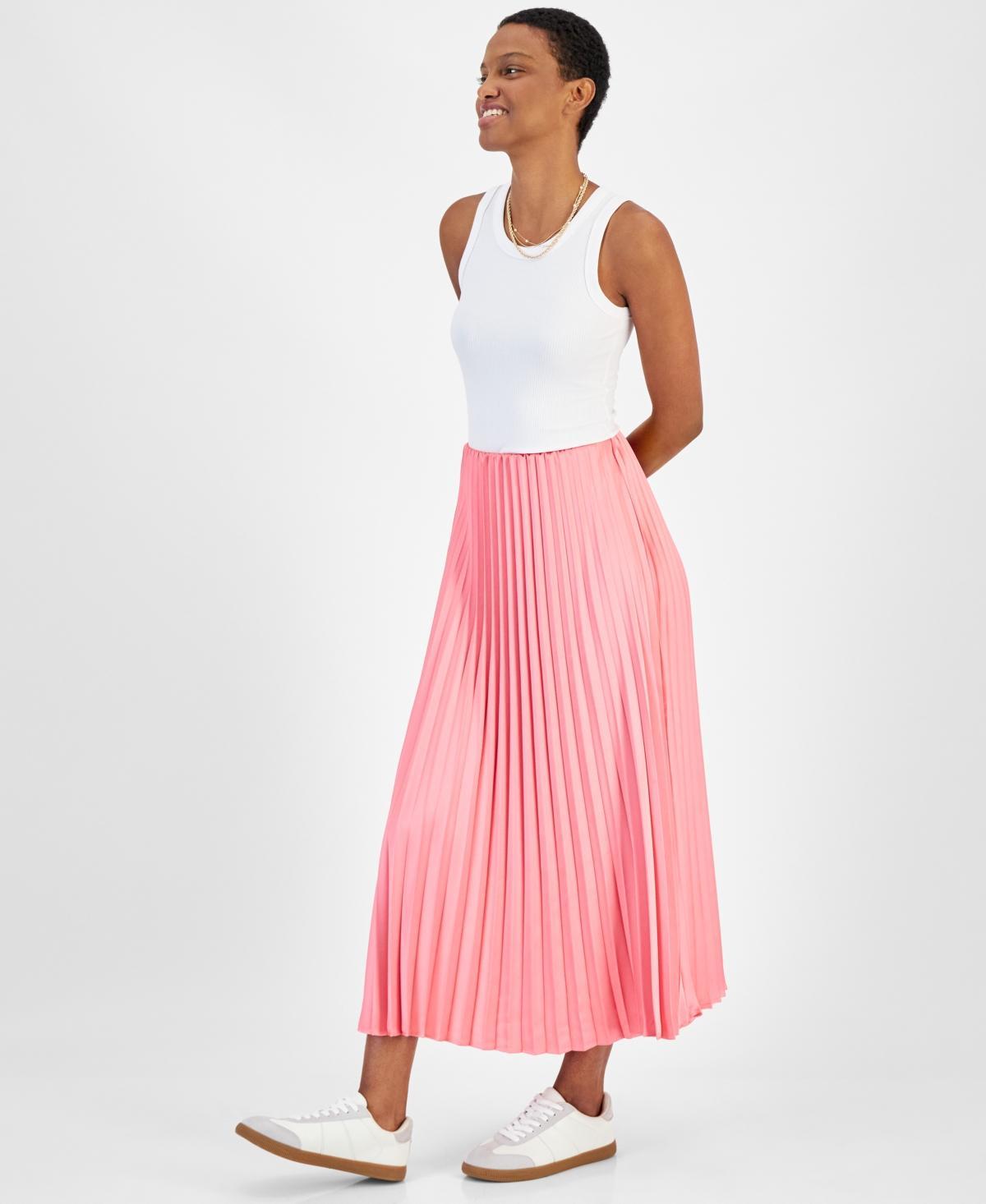 On 34th Womens Pleated Maxi Skirt, Created for Macys Product Image