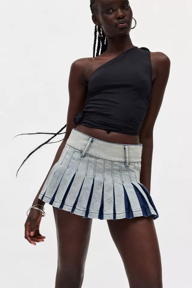 Kimchi Blue Rowan Denim Pleated Mini Skirt Product Image