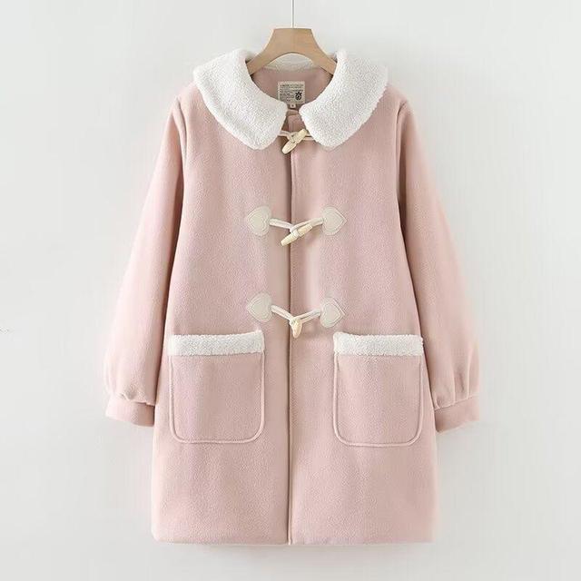 Collared Toggle Long Coat Product Image