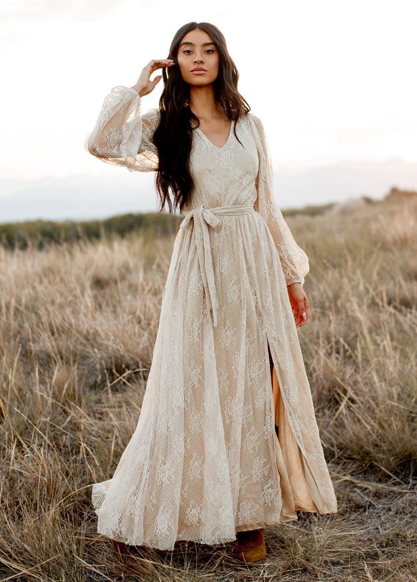 Haley Dress in Sand Product Image