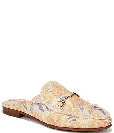 Sam Edelman Linnie Fray Floral Fabric Bit Buckle Loafer Mules Product Image