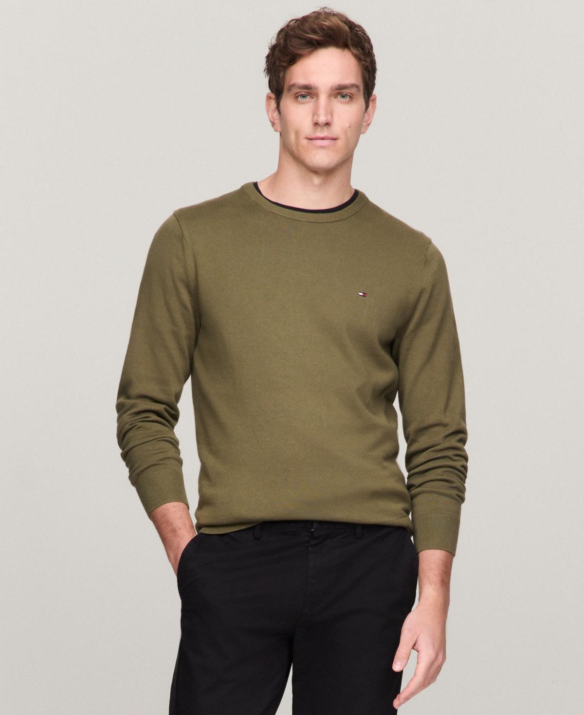 Tommy Hilfiger Mens Essential Solid Crew Neck Sweater Product Image