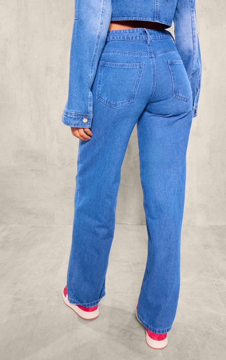 Tall Vintage Wash Low Rise Mom Jeans Product Image