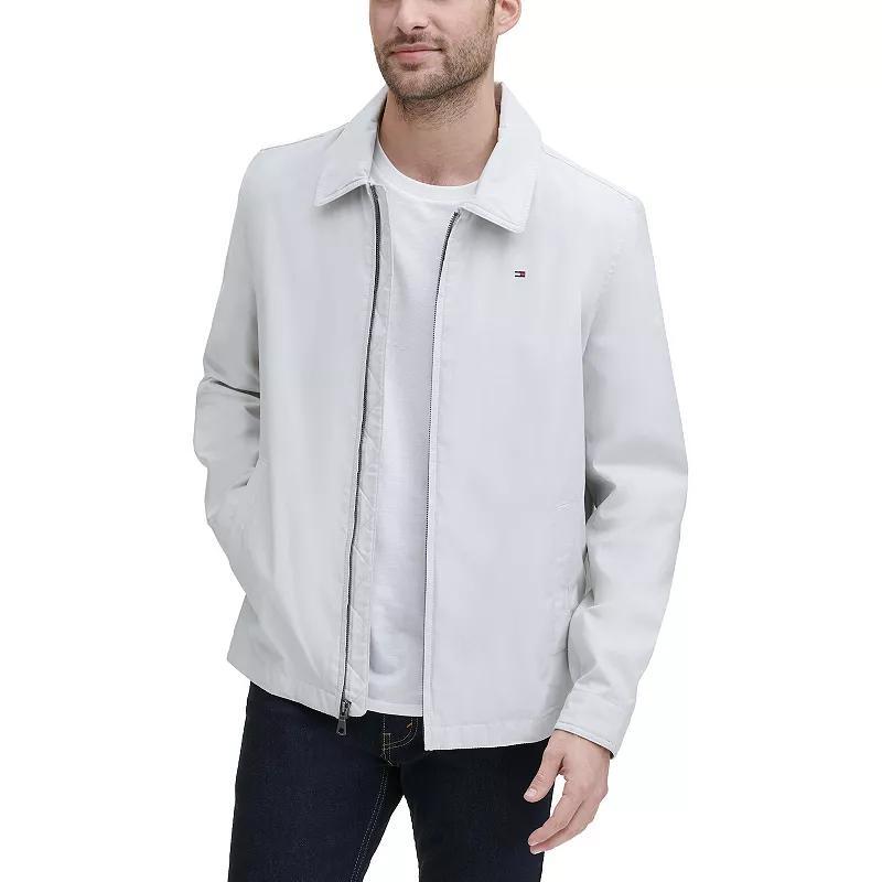 Tommy Hilfiger Mens Classic Front-Zip Filled Micro-Twill Jacket Product Image