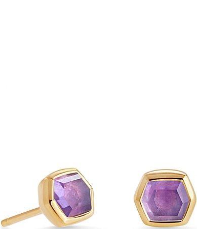 Kendra Scott Davie 14K Gold Stud Earrings Product Image