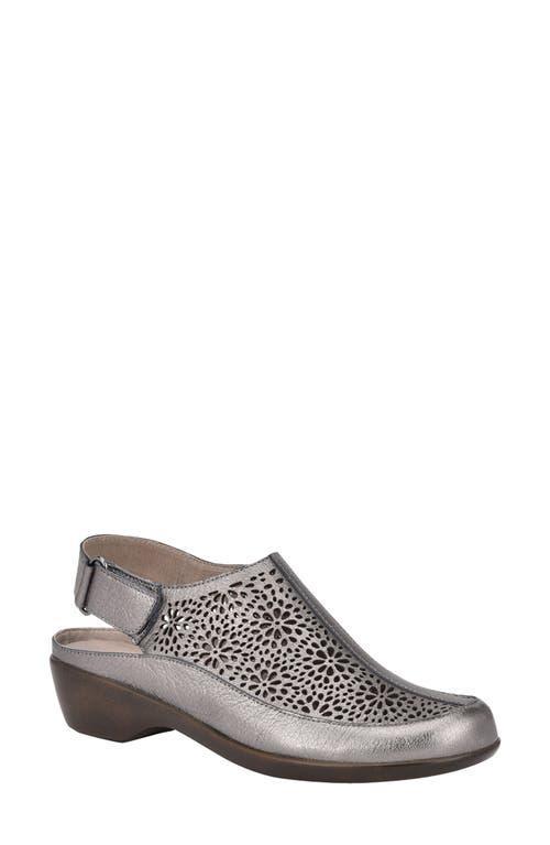 Easy Spirit Dawn Womens Perforated Leather Slingback Mules Product Image