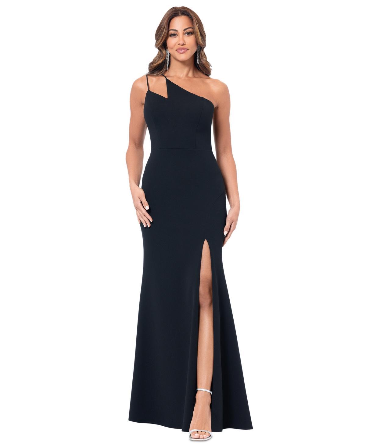 Women's Asymmetric One-Shoulder Slit Gown Product Image