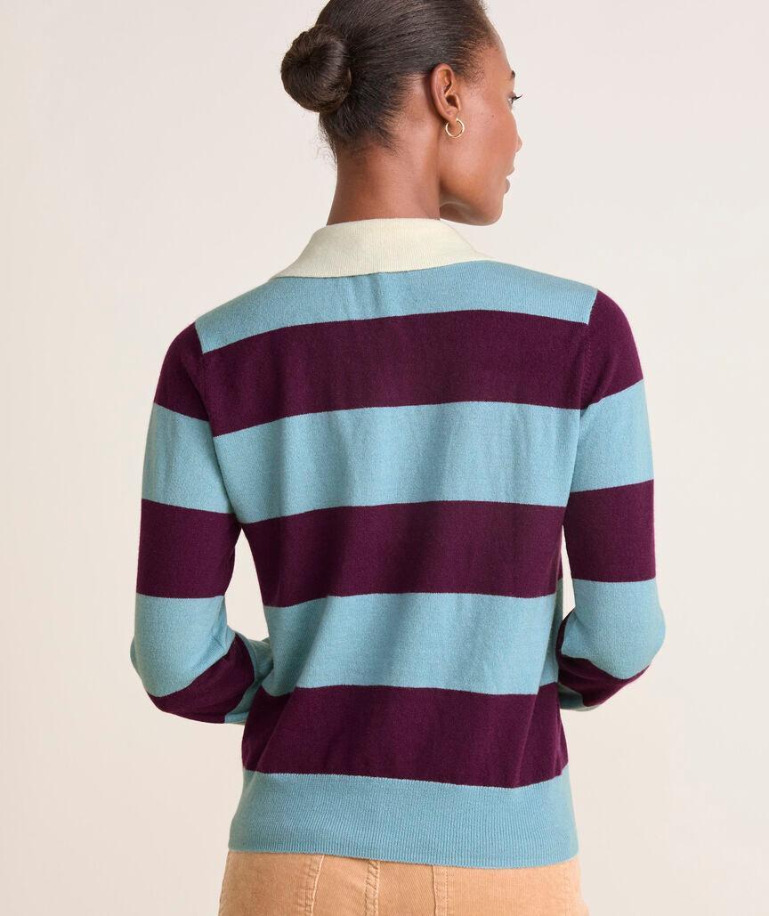 Cashmere Rugby Polo Sweater Product Image