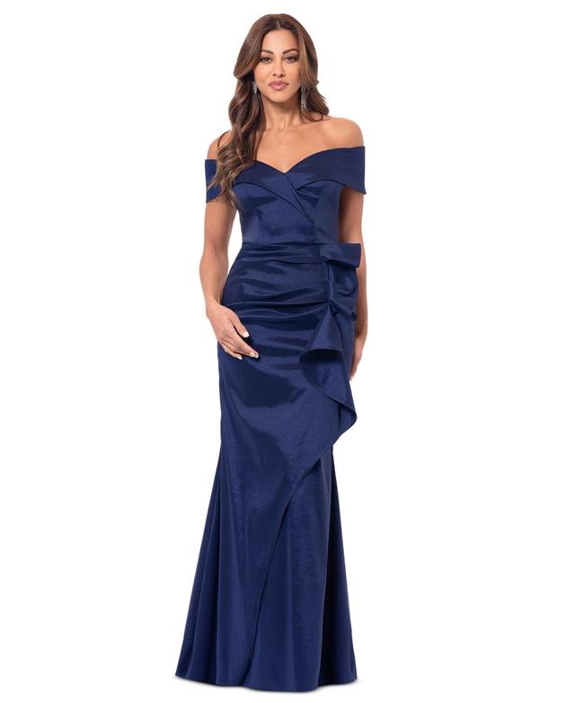 Women's Taffeta Off-The-Shoulder Sweetheart Gown Product Image