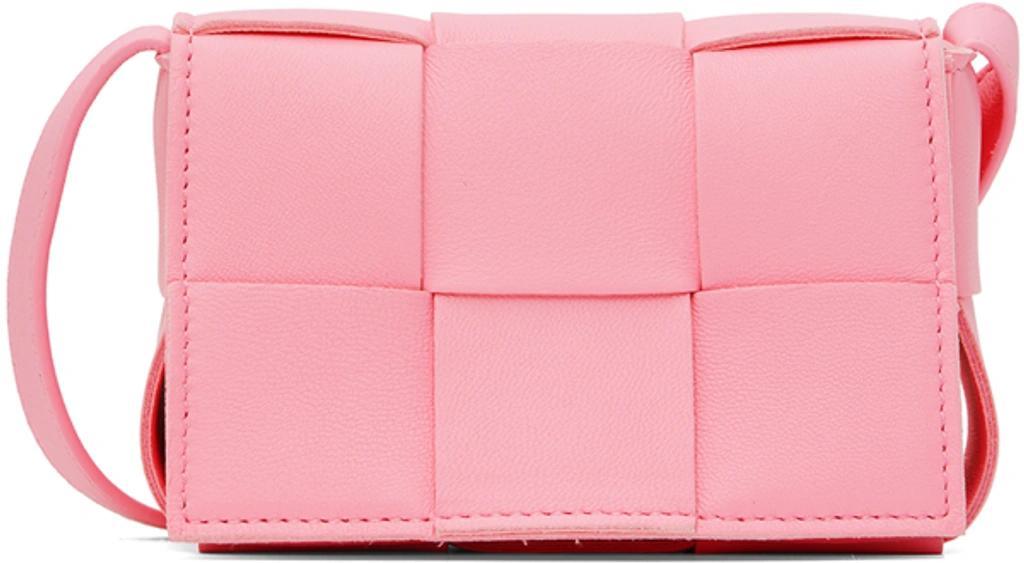 BOTTEGA VENETA Pink Candy Cassette Bag In 5832 Ribbon-gold Product Image