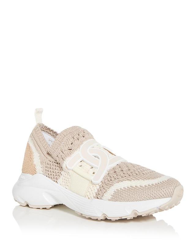 Tods Womens Kate Color Block Crochet Slip On Sneakers Product Image