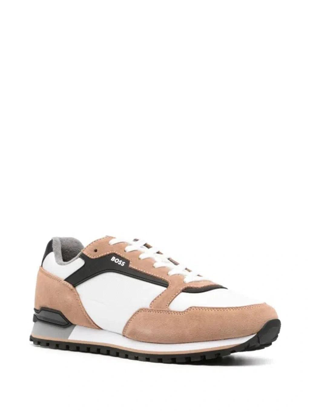 HUGO BOSS Panelled-design Sneakers In White Product Image