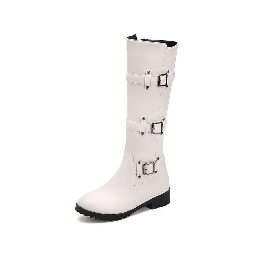 Multi-Buckle Knee High Boots product image