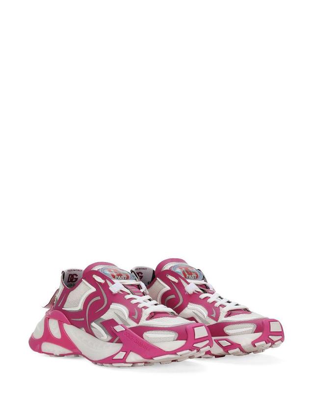 Fast Panelled Low-top Sneakers In Pink Product Image