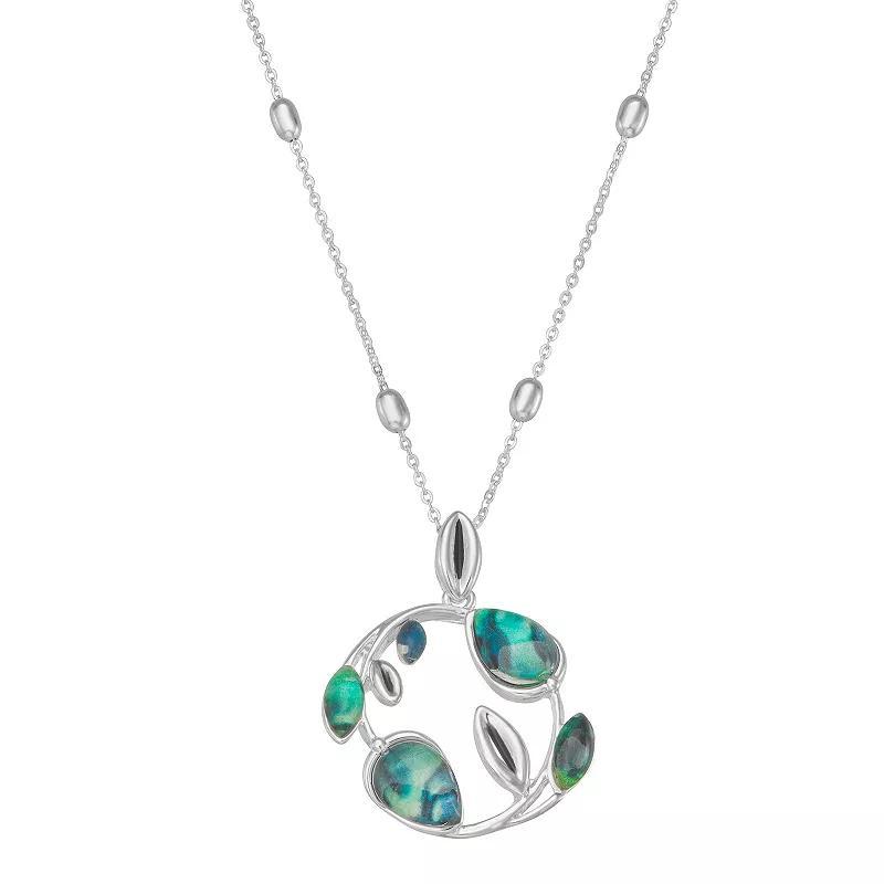 Napier Silver Tone Color Bulbs Pendant Necklace, Womens, Blue Product Image