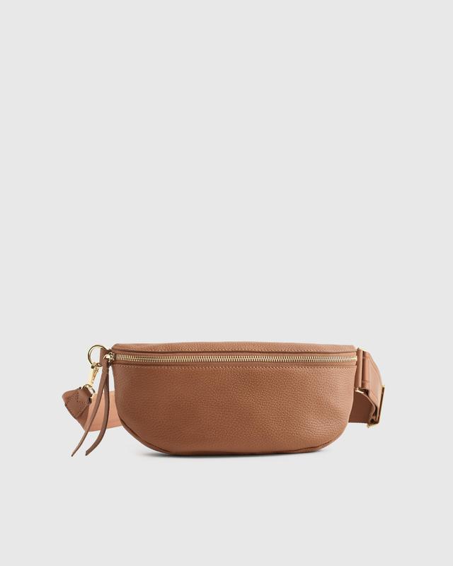 Italian Pebbled Leather Sling Bag Product Image