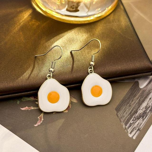 Fried Egg Alloy Drop Earring Product Image